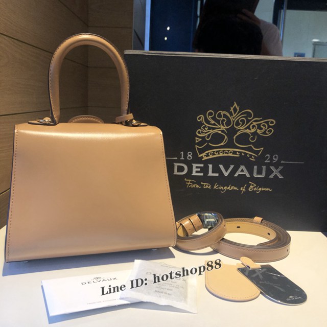 Delvaux頂級原單Brillant box皮雙環白色手提女包 德爾沃專櫃經典Brillant PM包袋 bxs1119